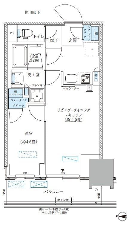 パークアクシス西大島コンフォートスクエア 429 間取り図