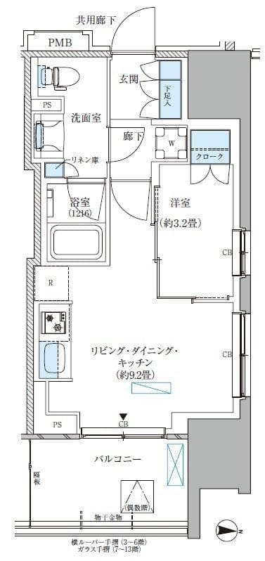 パークアクシス西大島コンフォートスクエア 926 間取り図