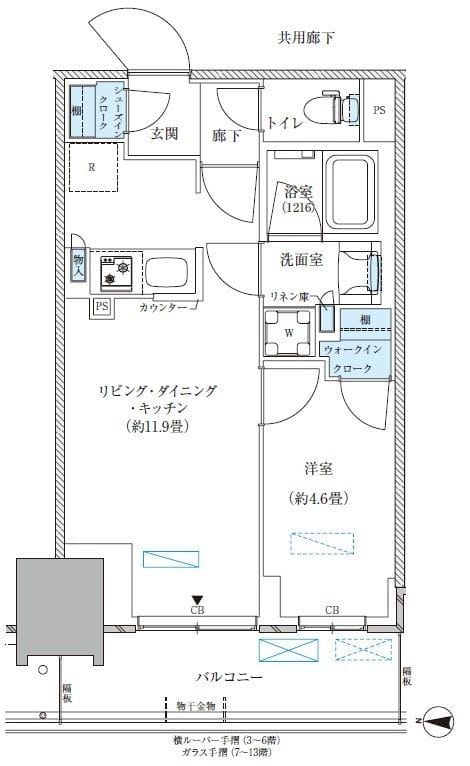 パークアクシス西大島コンフォートスクエア 934 間取り図
