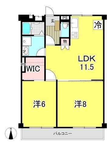 グリーンパークみその 0602 間取り図