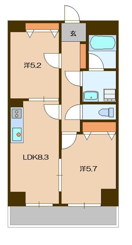 ラポールTNS 403 間取り図
