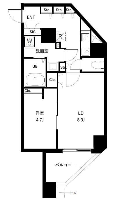 アーバンパーク入谷 1101 間取り図