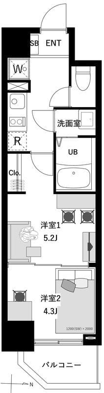 アーバンパーク入谷 303 間取り図