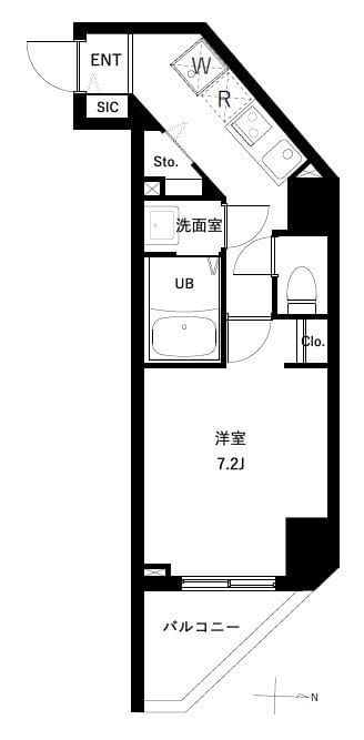 アーバンパーク入谷 401 間取り図