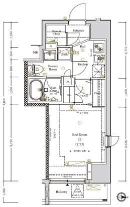 AXAS西大島sta. 1002 間取り図