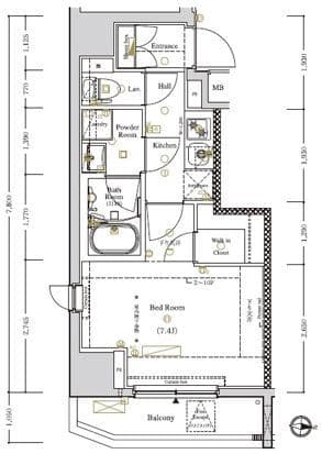 AXAS西大島sta. 401 間取り図