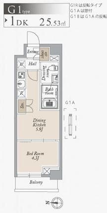 オーキッドレジデンス住吉 0210 間取り図