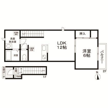 フォレストメゾン千歳 202 間取り図