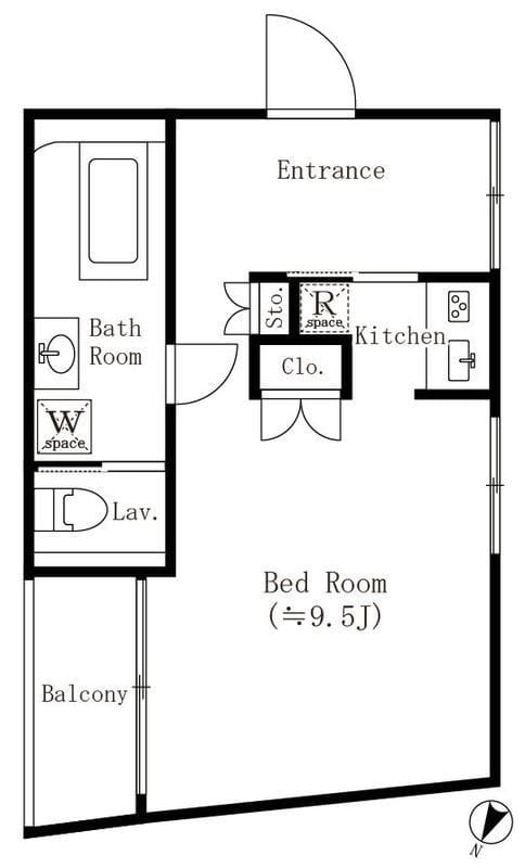 BEEVALLEY YOYOGIUEHARA 204 間取り図