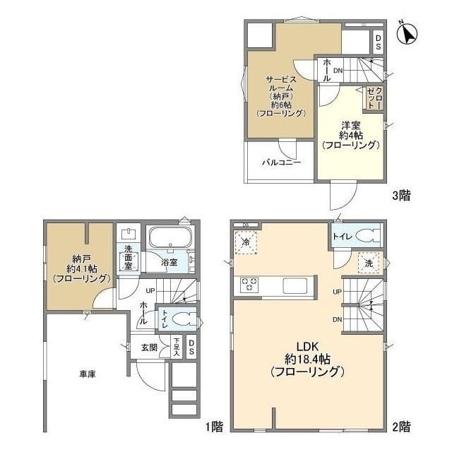 Kolet市川#03 22.6万円/入力なし/なし 間取り図