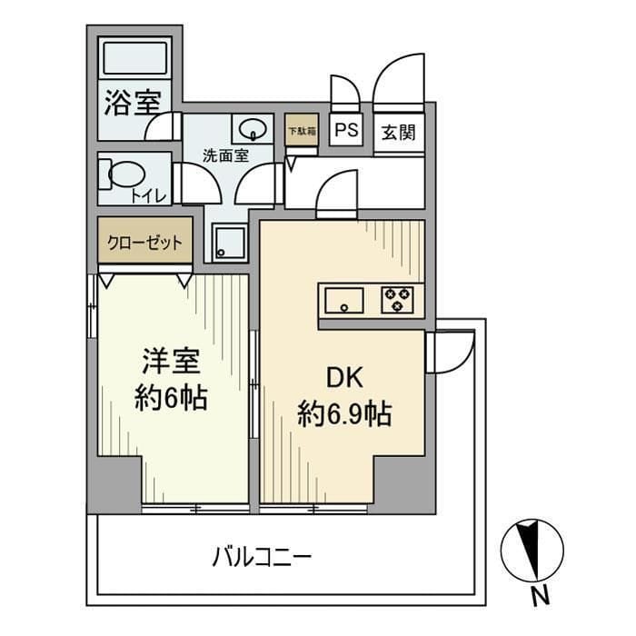 ライオンズマンション西荻窪第2 401 間取り図