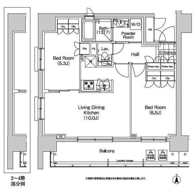 コンフォリア秋葉原EAST 0401 間取り図