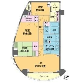 カスタリア池袋 1403 間取り図