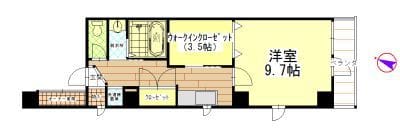 カーサ・コスモ 101 間取り図