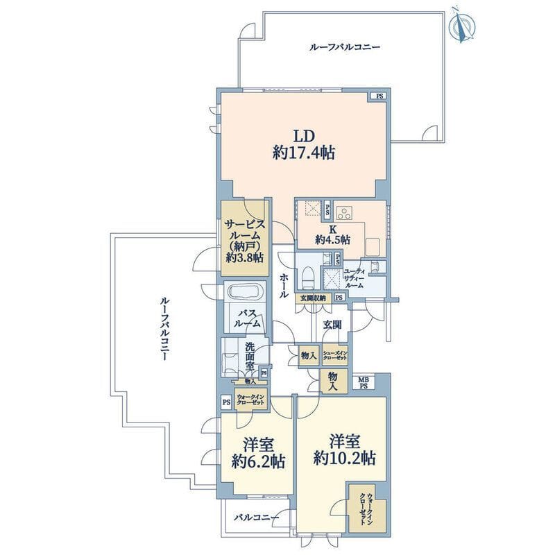 ライオンズマンション荻窪グランフォート 406 間取り図