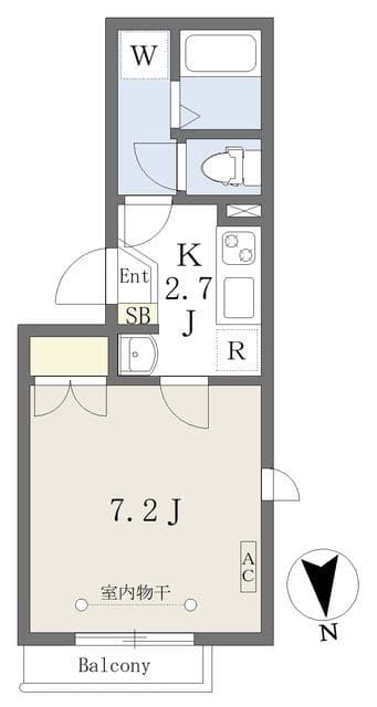 メゾン-K 201 間取り図