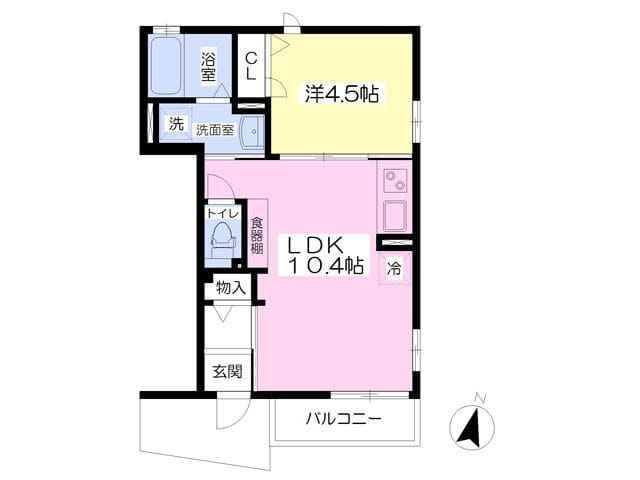 エルブランコ 101 間取り図