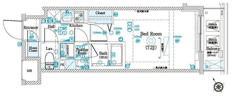 La Douceur鶴見 0202 間取り図