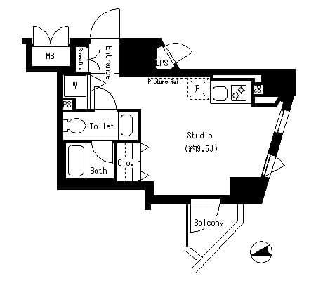 パークアクシス御徒町 1001