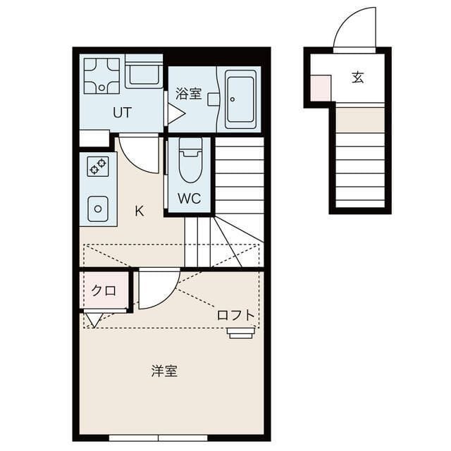 コートヤード砧 203 間取り図