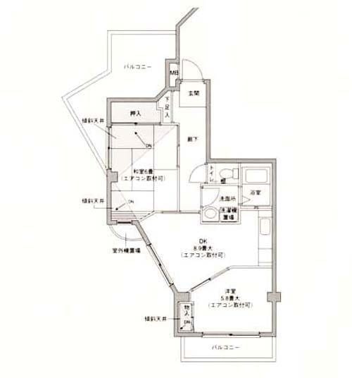 シェ・ノートフ桑原台 405 間取り図
