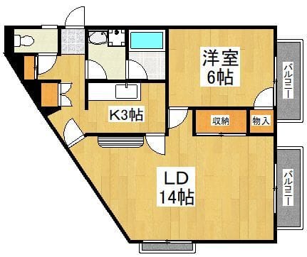 サンハイム・ヒヤマ 105 間取り図