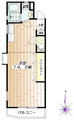 MEISON DE BELL 301 間取り図