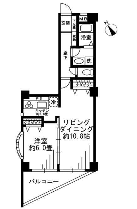 SOCIETY OPUS TWO 302 間取り図