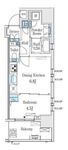 レジディア大手町北 1301