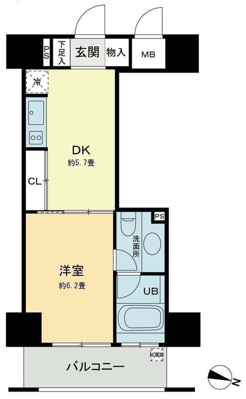 ベルファース本郷弓町 1203 間取り図