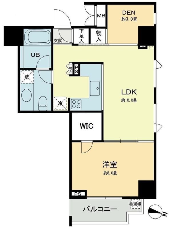 ベルファース本郷弓町 1401 間取り図