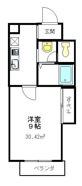 アルカサル御苑 701 間取り図