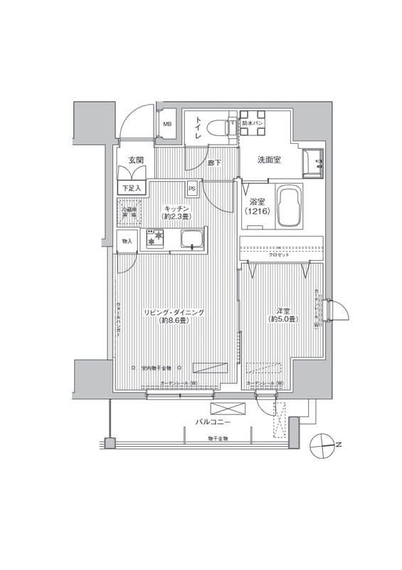 レジェンダリーガーデン赤羽イーストビュー 1201