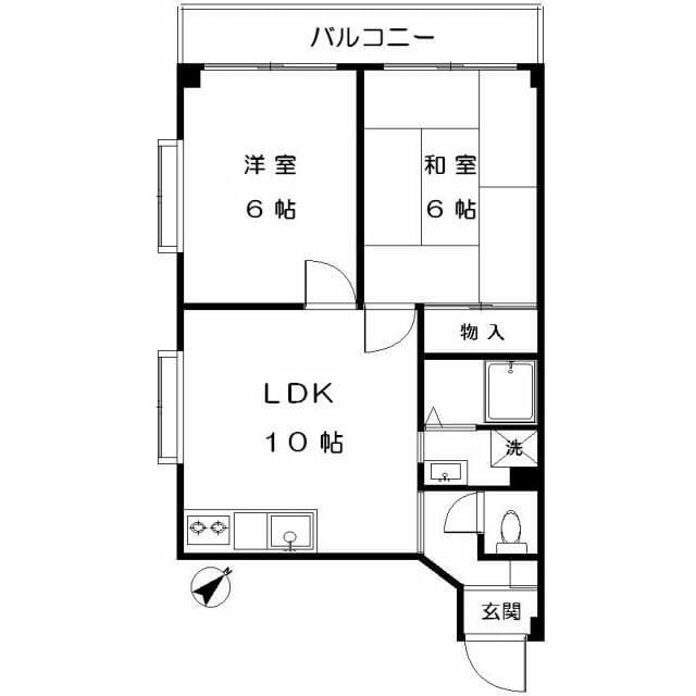 メゾンオカムラ 301 間取り図