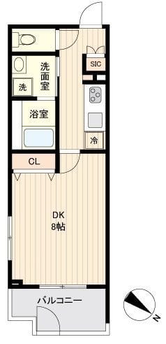 La Douceur下丸子 0303 間取り図