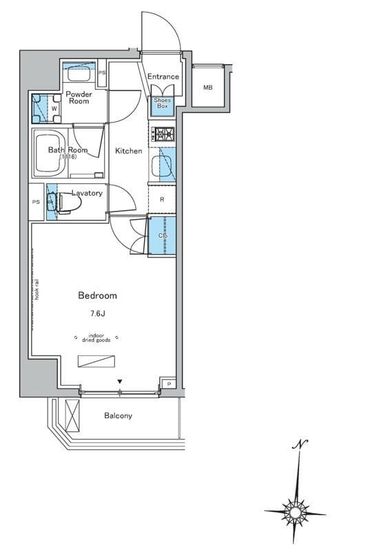 ウィルテラス森下四丁目 0604 間取り図