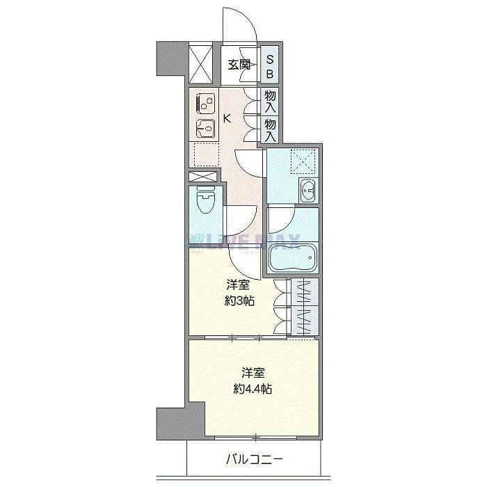 ジェノヴィア北池袋スカイガーデン 204 間取り図