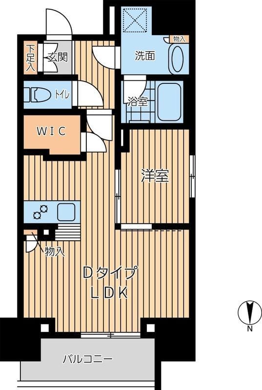 プライマル西蒲田 1101 間取り図