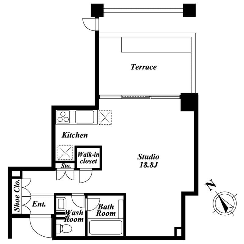 Qiz広尾 0601 間取り図