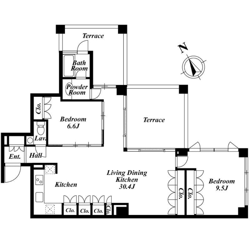Qiz広尾 1001 間取り図