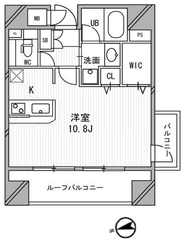 浅草橋レジデンス 1301 間取り図