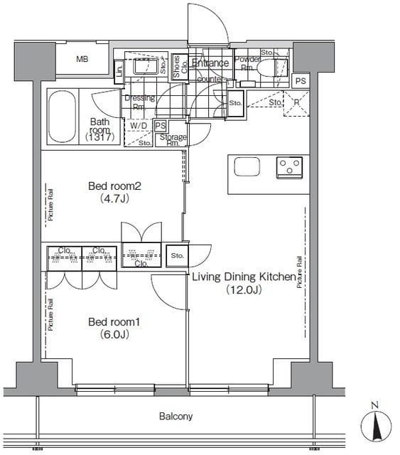 パークハビオ秋葉原 807