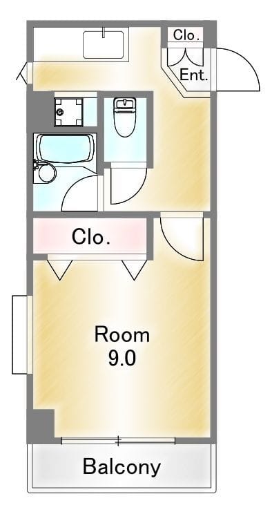 サンライズコスモスⅢ 1階 12万円/5,000円/なし 間取り図