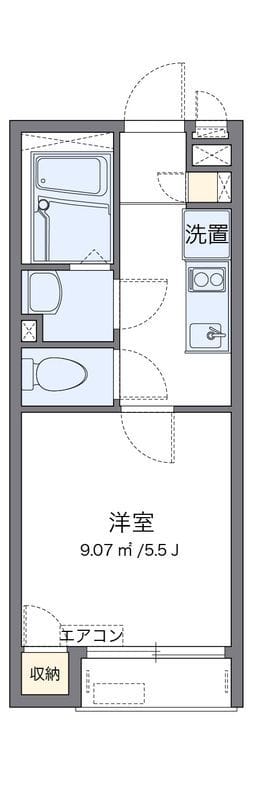 レオネクストグランデ上大岡 204 間取り図