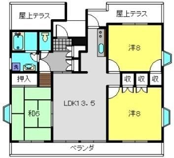 メゾンアタカ 401 間取り図