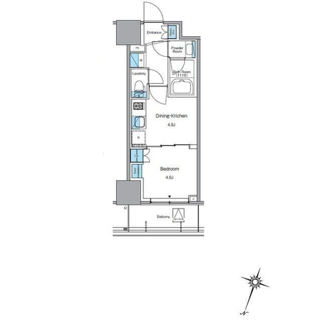 ルフォンプログレ渋谷ヒルトップ 0707 間取り図