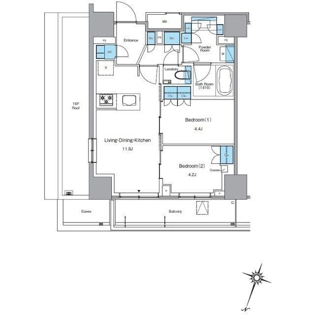 ルフォンプログレ渋谷ヒルトップ 1704