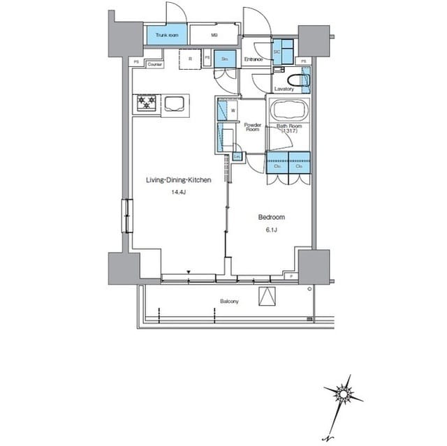 ルフォンプログレ渋谷ヒルトップ 1804
