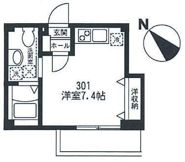 グランパーチェ 301 間取り図