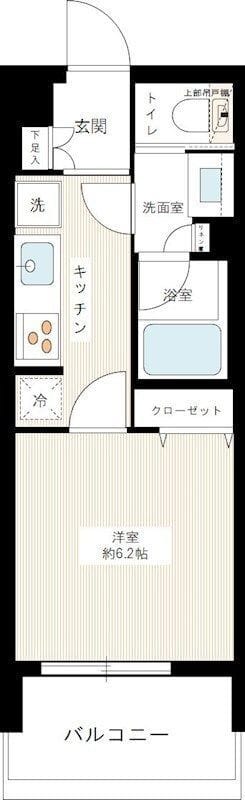 プレディアンスフォート田端 202 間取り図